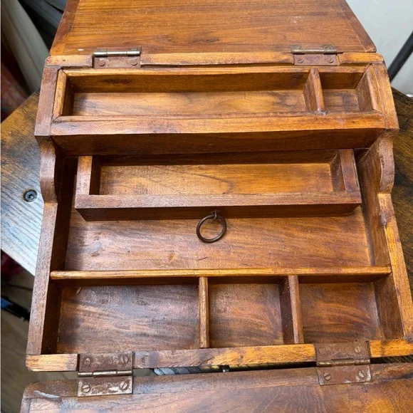 Vintage Writing Desk Secretary Chest Keepsake Box Writing Table